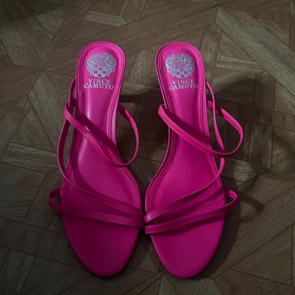 Vince Camuto Pink Strappy Heels